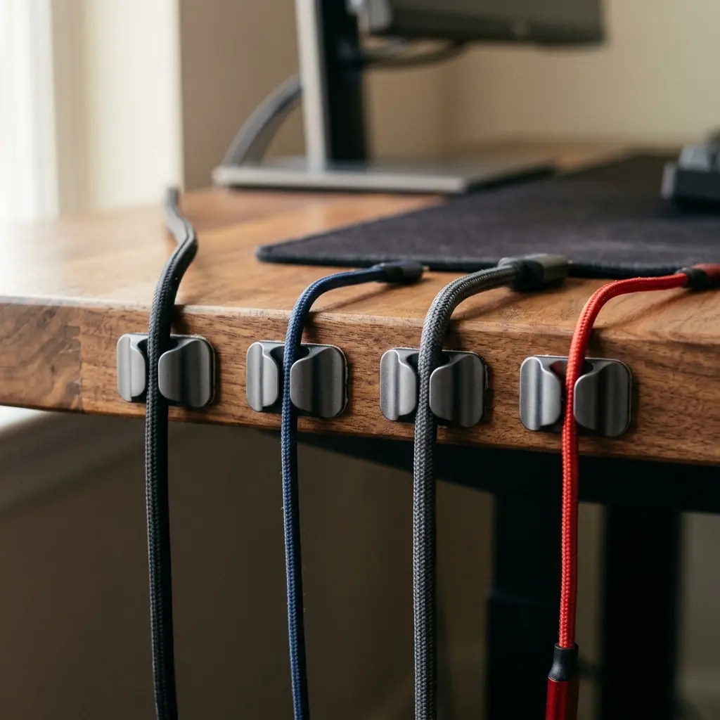 Cable Clips vs Cable Ties: The Best Way to Manage Your Desk Cables cable clips vs cable ties clips detail 02