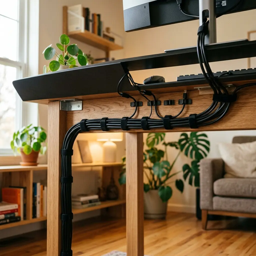 Cable Clips vs Cable Ties: The Best Way to Manage Your Desk Cables cable clips vs cable ties lifestyle 05