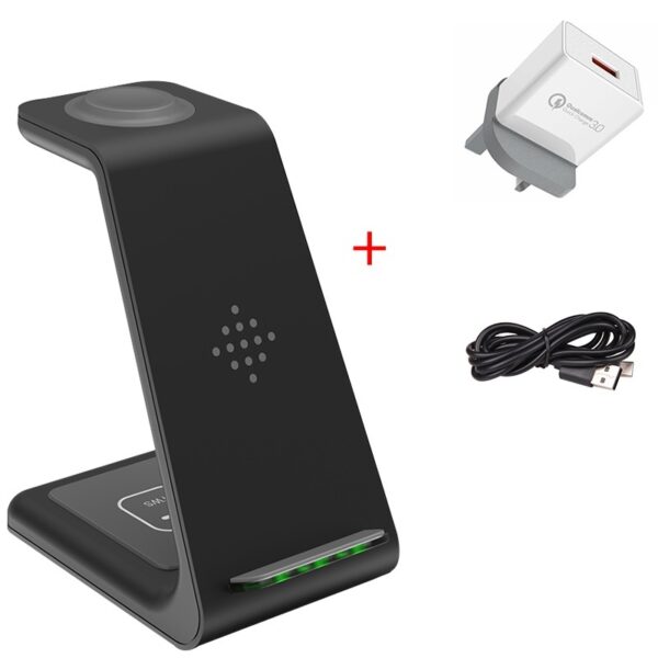 3 In 1 Fast Charging Station Wireless Charger Stand - Image 3