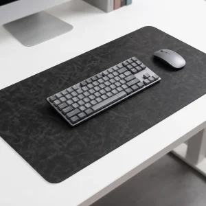 Premium PU Leather Desk Mat & Mouse Pad