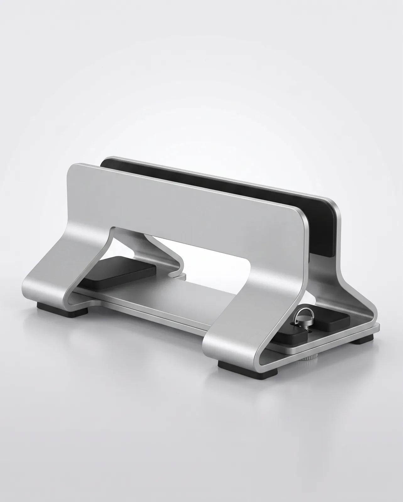 Adjustable Aluminum Vertical Laptop Stand - Image 8