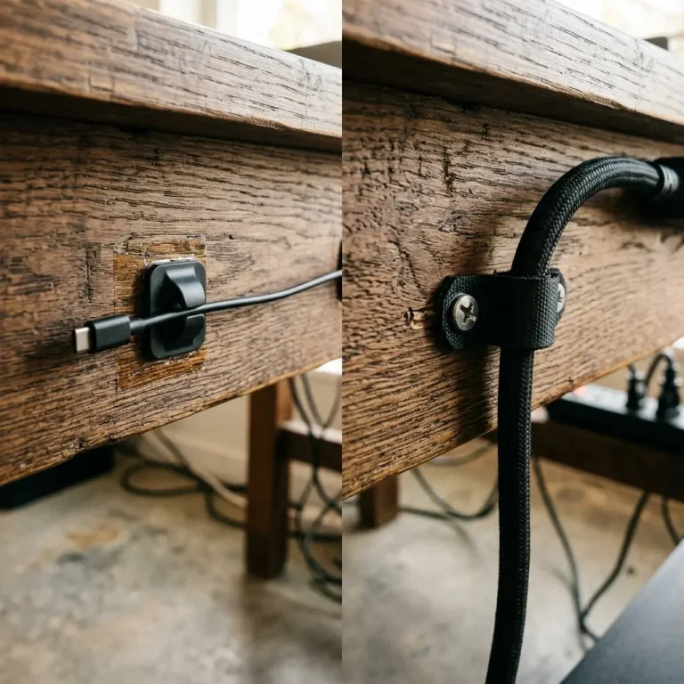 Adhesive Cable Clips vs Screw-Mount Clips: Strength and Flexibility - Hero setup