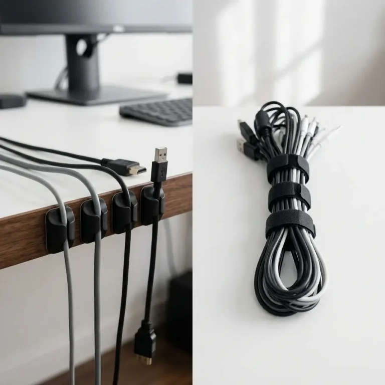 Cable Clips vs Cable Ties: The Best Way to Manage Your Desk Cables - Hero setup