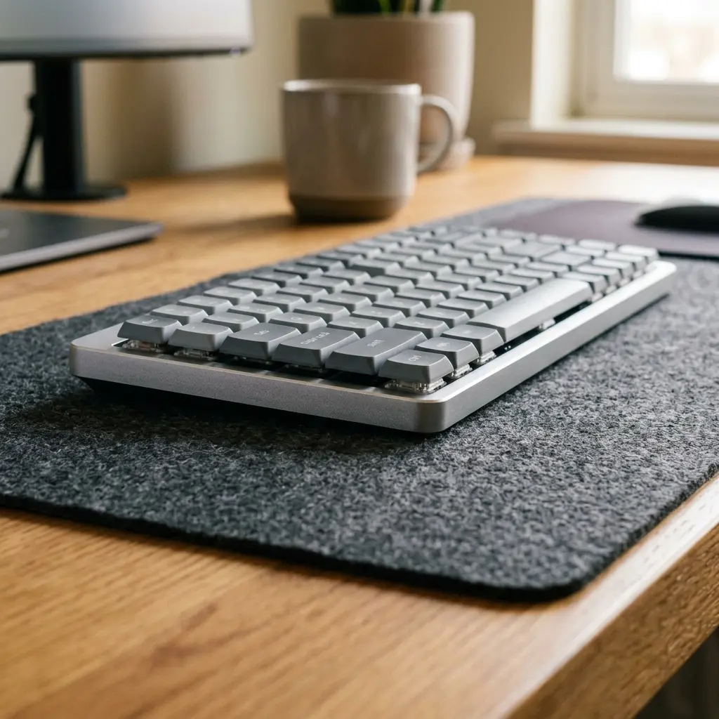 A close-up comparing a damaging positive keyboard tilt against a healthy flat profile